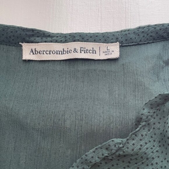 Abercrombie Fitch Large Chiffon Bodysuit Ruffle Coquette Romantic Forest Fairy - Picture 10 of 16